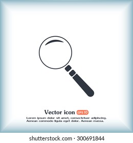 Vector magnifying glass search icon 
