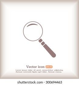 Vector magnifying glass search icon 