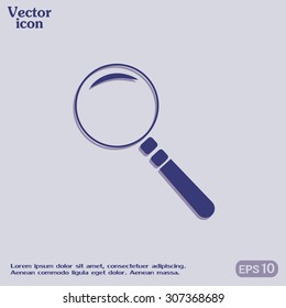 Vector magnifying glass search icon 