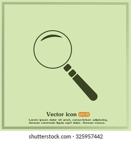 Vector magnifying glass search icon 