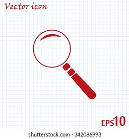 Vector magnifying glass search icon 