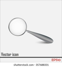 Vector magnifying glass search icon