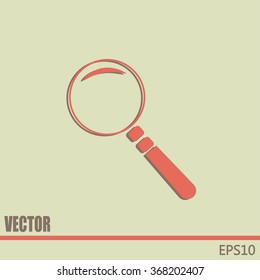 Vector magnifying glass search icon 