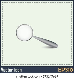 Vector magnifying glass search icon