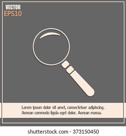 Vector magnifying glass search icon 