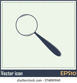 Vector magnifying glass search icon