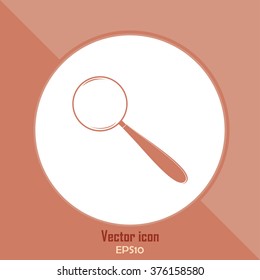 Vector magnifying glass search icon