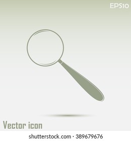 Vector magnifying glass search icon