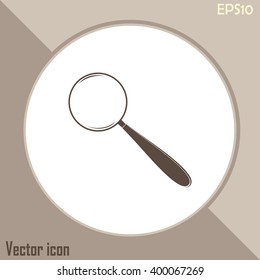 Vector magnifying glass search icon