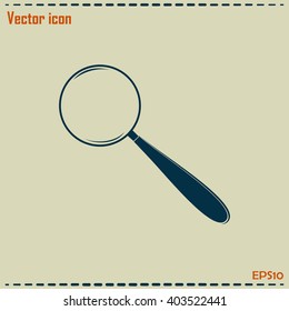 Vector magnifying glass search icon