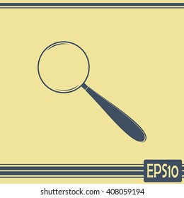 Vector magnifying glass search icon