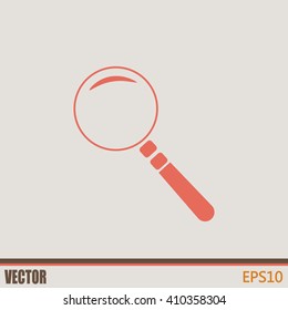 Vector magnifying glass search icon 