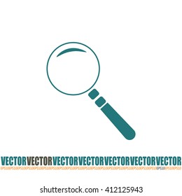 Vector magnifying glass search icon 