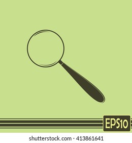 Vector magnifying glass search icon