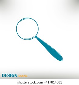 Vector magnifying glass search icon