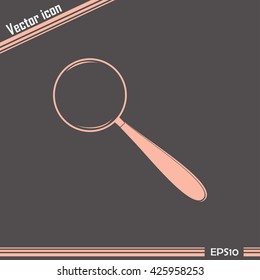 Vector magnifying glass search icon