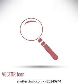 Vector magnifying glass search icon 