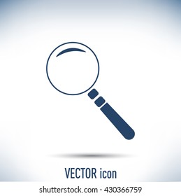 Vector magnifying glass search icon 