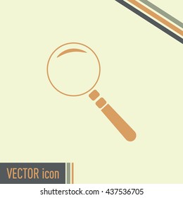 Vector magnifying glass search icon 