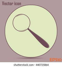 Vector magnifying glass search icon