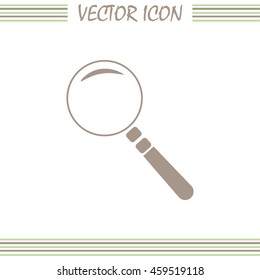 Vector magnifying glass search icon 