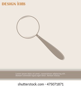Vector magnifying glass search icon