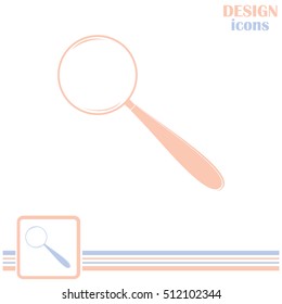 Vector magnifying glass search icon
