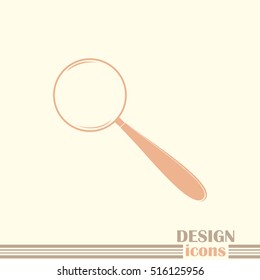 Vector magnifying glass search icon