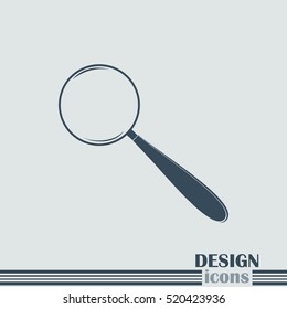 Vector magnifying glass search icon