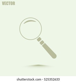 Vector magnifying glass search icon 