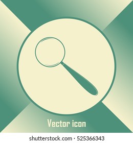 Vector magnifying glass search icon