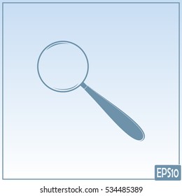 Vector magnifying glass search icon