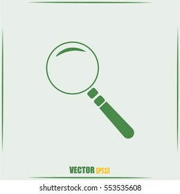 Vector magnifying glass search icon 