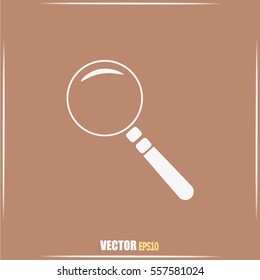 Vector magnifying glass search icon 