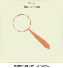 Vector magnifying glass search icon