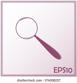 Vector magnifying glass search icon