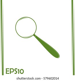 Vector magnifying glass search icon