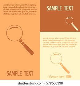 Vector magnifying glass search icon 