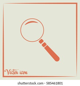 Vector magnifying glass search icon 