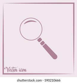 Vector magnifying glass search icon 