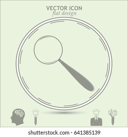 Vector magnifying glass search icon
