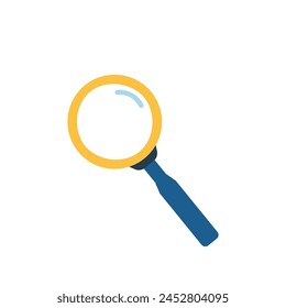 Vector magnifying glass symbol. Isolated illustration on white background