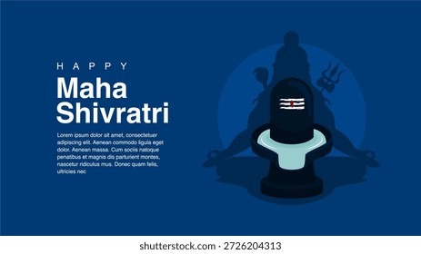 modelo de plano de fundo maha shivratri de vetor