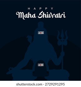 modelo de cartaz vetorial maha shivratri