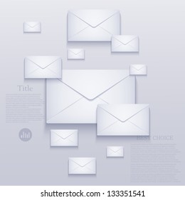 Vector mail background. Eps10