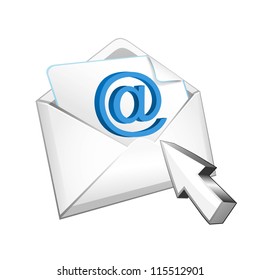 vector mail with cursor
