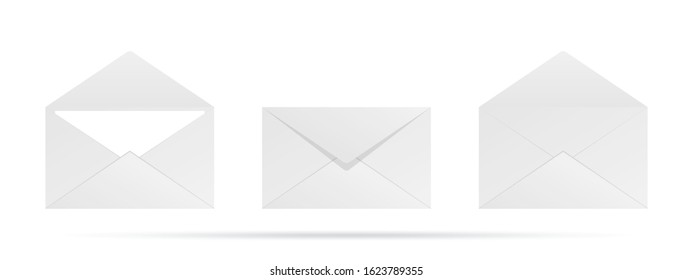Vector mail envelope on white background