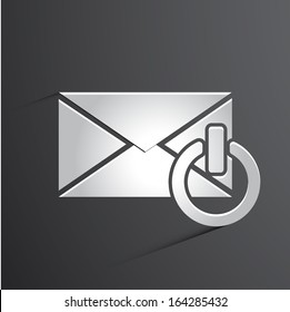 Vector mail icon background
