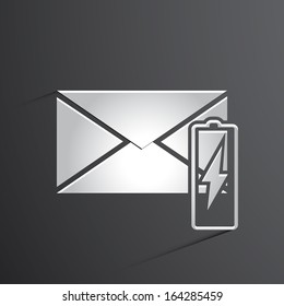 Vector mail icon background