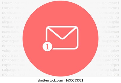 Vector Mail icon flat letter icon on transparent background. message Vector Mail icon envelope illustration Mail send letter isolated.Vector Mail illustration isolated